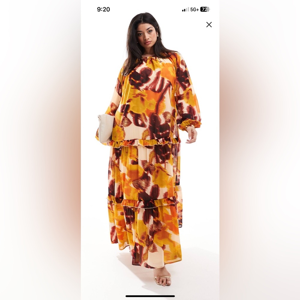 ASOS Vibrant Floral Maxi Dress